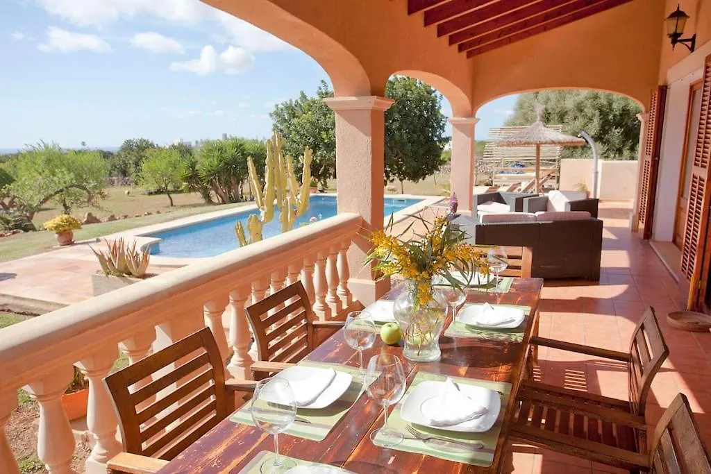 펜션 Villa Can Marines, Con Vistas Panoramicas S'Horta