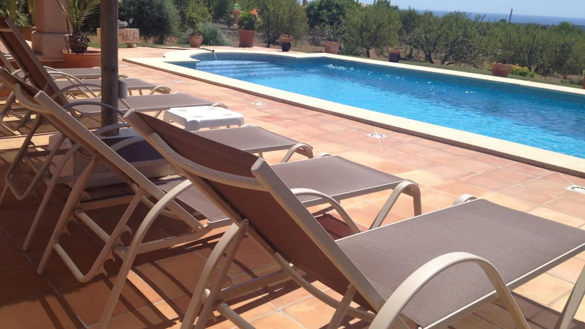 펜션 Villa Can Marines, Con Vistas Panoramicas S'Horta